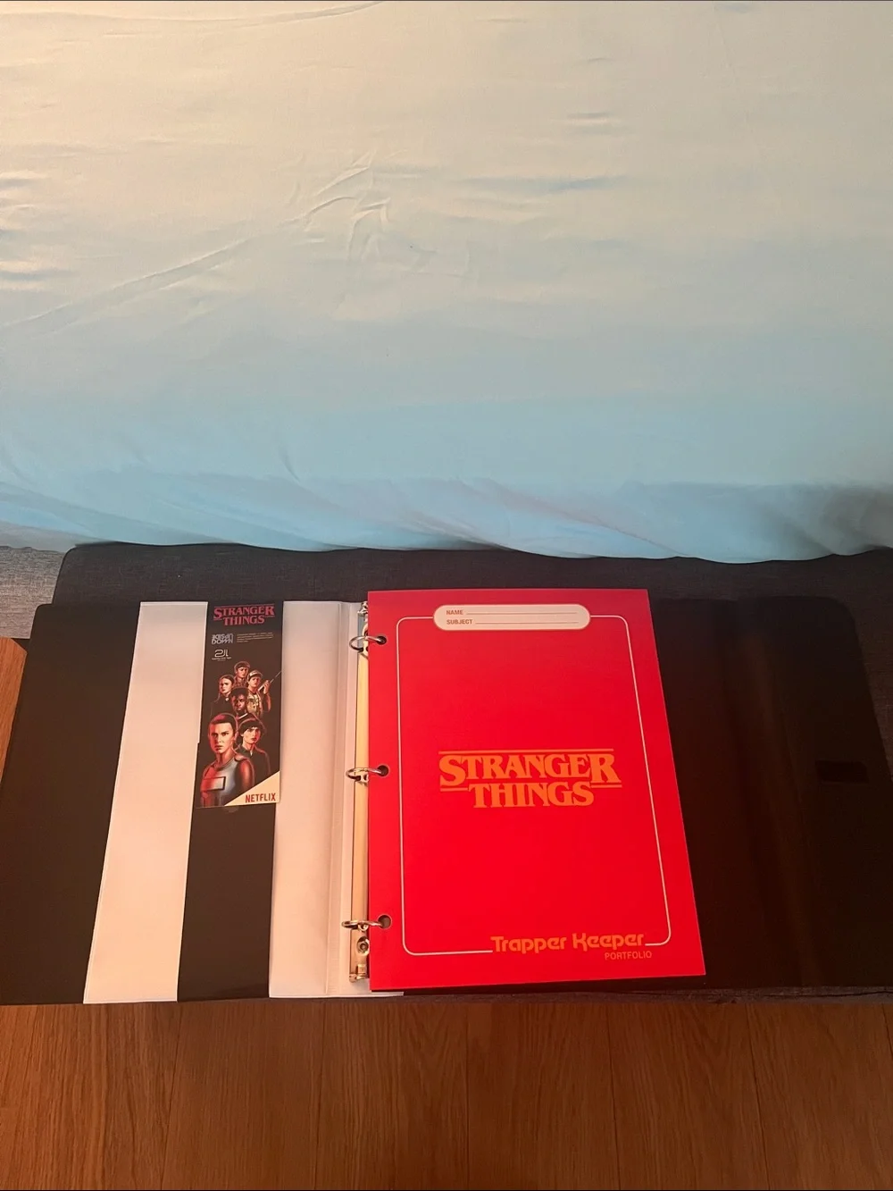 #2786*Mead x Stranger Things Trapper Keeper - Black & Red. Back To School Sale
